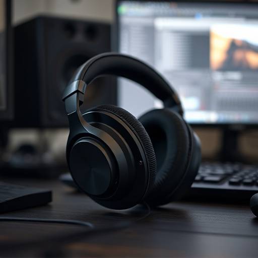 Cuffie professionali Beyerdynamic DT 770 Pro appoggiate su una scrivania